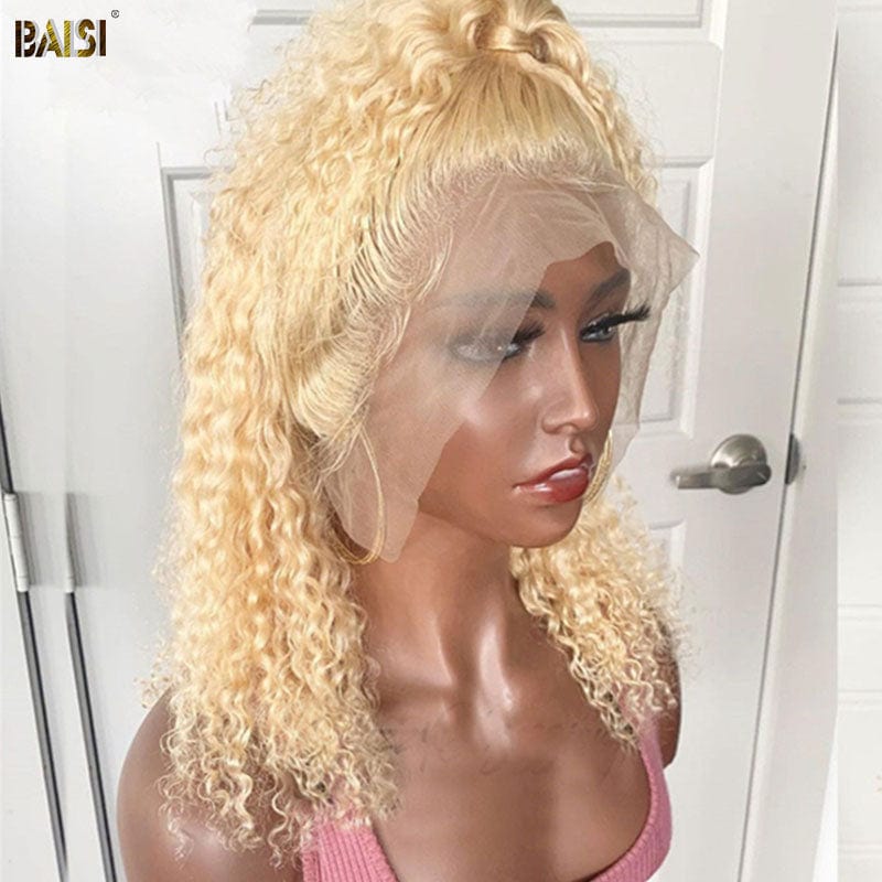 BAISI 613 Bob Wig Curly Deep Wave Blonde BAISI HAIR