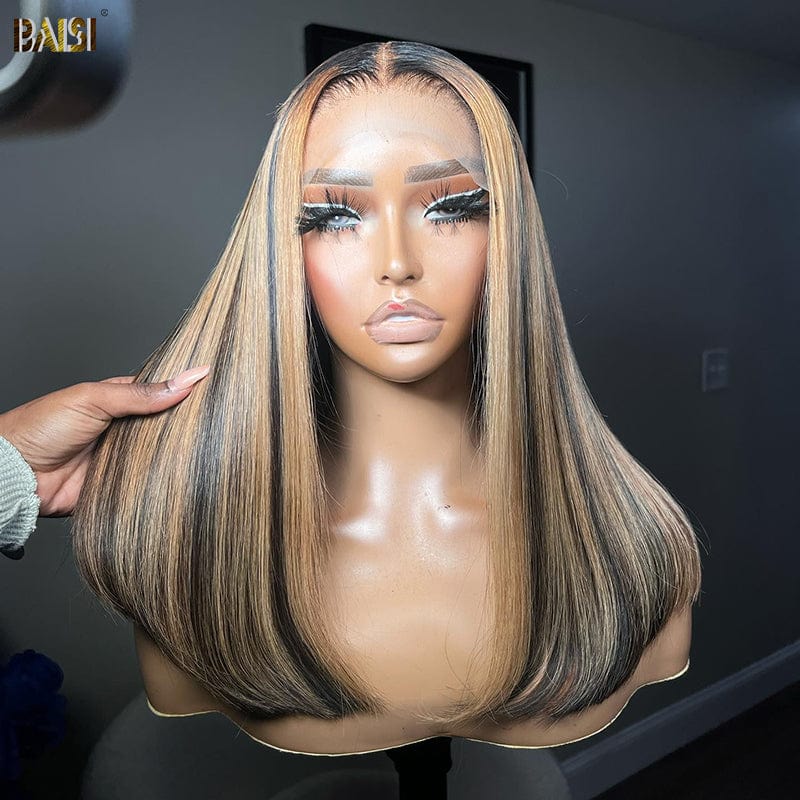 BAISI 1bmix27 Straight 16 inch BoB Wig BAISI HAIR