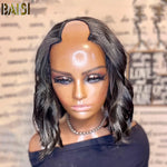 BAISI U Part perruque droite 100% perruques de cheveux humains 