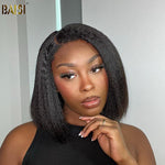 BAISI Kinky Straight With Natural Hairline Glueless Wig