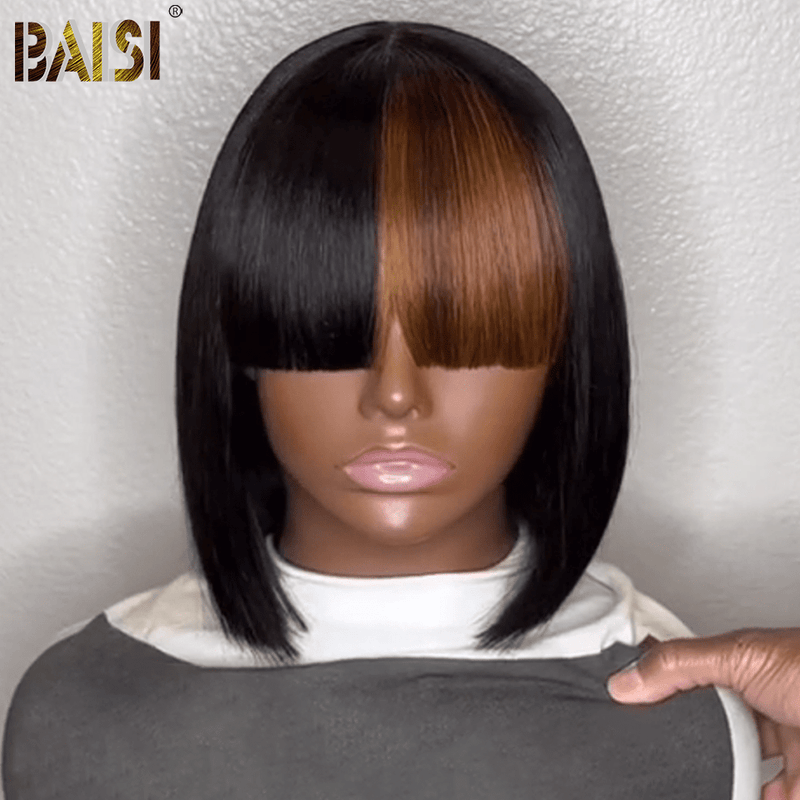 BAISI HAIR BOB Wig BAISI Unique Style Bang BOB Wig