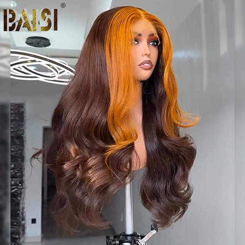 BAISI HAIR Customized Wig BAISI Autumn Color Lace Wig