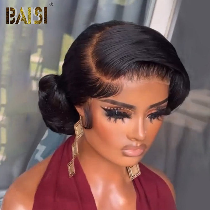 BAISI HAIR Frontal Lace Wig B BAISI Perfect Updo Ponytail Style Lace Wig