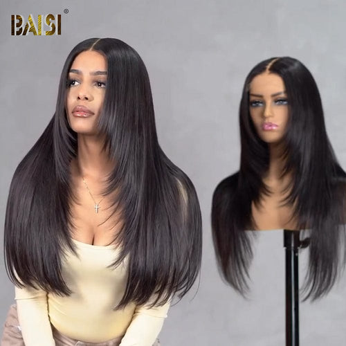 BAISI HAIR Frontal Lace Wig BAISI 13X4 Double Drawn Straight Wig