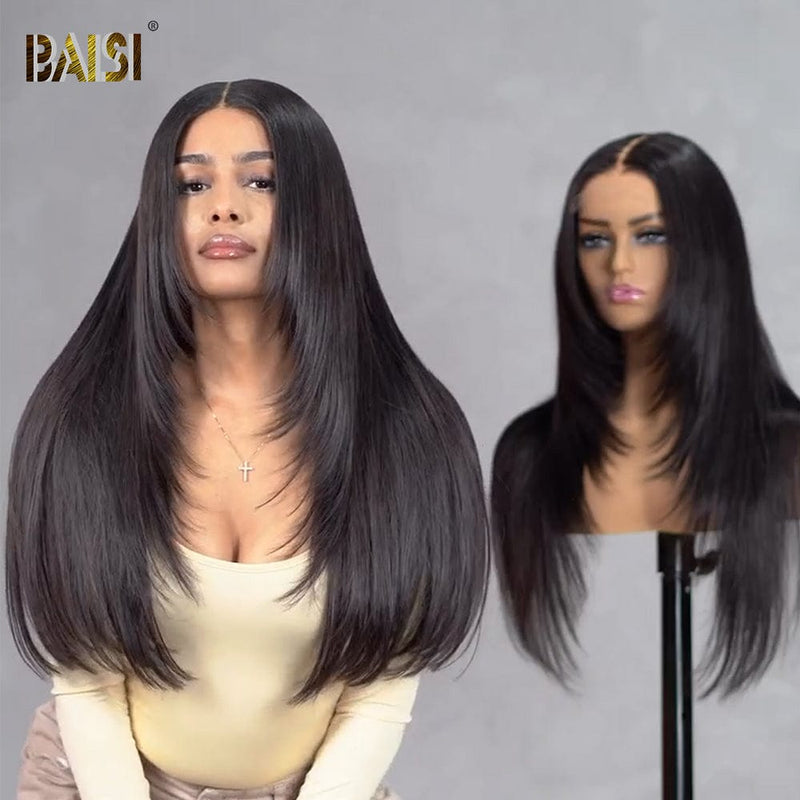 BAISI HAIR Frontal Lace Wig BAISI 13X4 Double Drawn Straight Wig