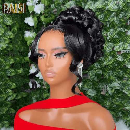 BAISI HAIR Frontal Lace Wig BAISI Perfect Updo Ponytail Already Styled Wig For Wedding