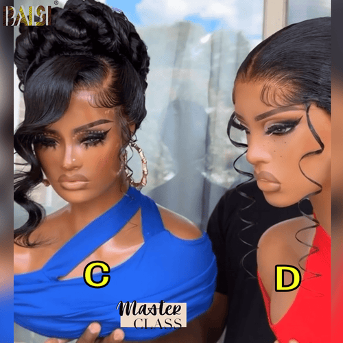 BAISI HAIR Frontal Lace Wig BAISI Updo Ponytail Style Lace Wig For Wedding