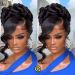 BAISI HAIR Frontal Lace Wig C BAISI Updo Ponytail Style Lace Wig For Wedding