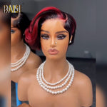 BAISI HAIR Pixie Cut Wig B BAISI Sexy Side Part Short Style Wig