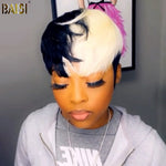 BAISI HAIR Pixie Cut Wig BAISI 1b/613 Machine Made Short Cut Wig