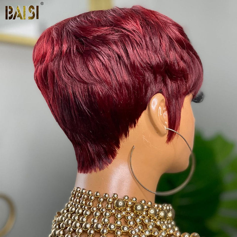 BAISI HAIR Pixie Cut Wig BAISI Cherry Machine Made Short Cut Wig