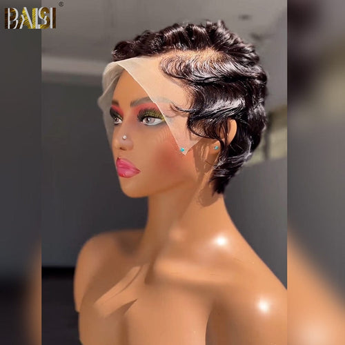 BAISI HAIR Pixie Cut Wig BAISI Cute Quick Weave Lace Wig