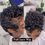 BAISI HAIR Pixie Cut Wig BAISI Full Lace With Curly Wig