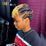 BAISI HAIR Pixie Cut Wig BAISI Honey Blonde Quick Weave Wig