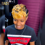 BAISI HAIR Pixie Cut Wig BAISI Honey Blonde Quick Weave Wig