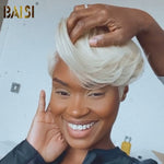 BAISI HAIR Pixie Cut Wig BAISI Light Blonde Short Pixie Cut Full Lace Wig