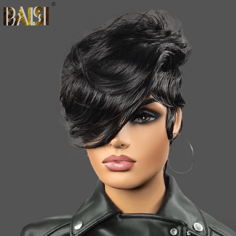 BAISI HAIR Pixie Cut Wig BAISI Pixie Cut Hair 5x5 Short Wig