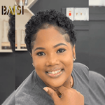 BAISI HAIR Pixie Cut Wig Baisi Short Curl Afro Human Hair Wig