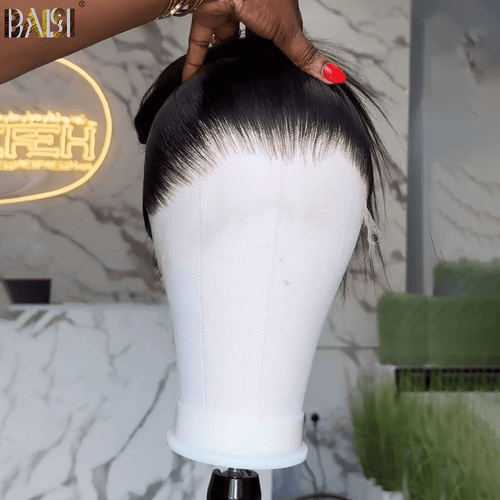 BAISI HAIR Pixie Cut Wig BAISI Straight Full Lace Wig With Ponytail