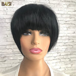 BAISI HAIR topper BAISI Natural Black Partial Topper With Bang(Not A Wig)