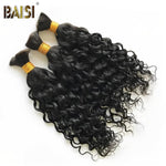 Bulk Hair Extensions 8A Brazilian Virgin Hair BAISI 10A Water Wave Hair Extensions No Weft