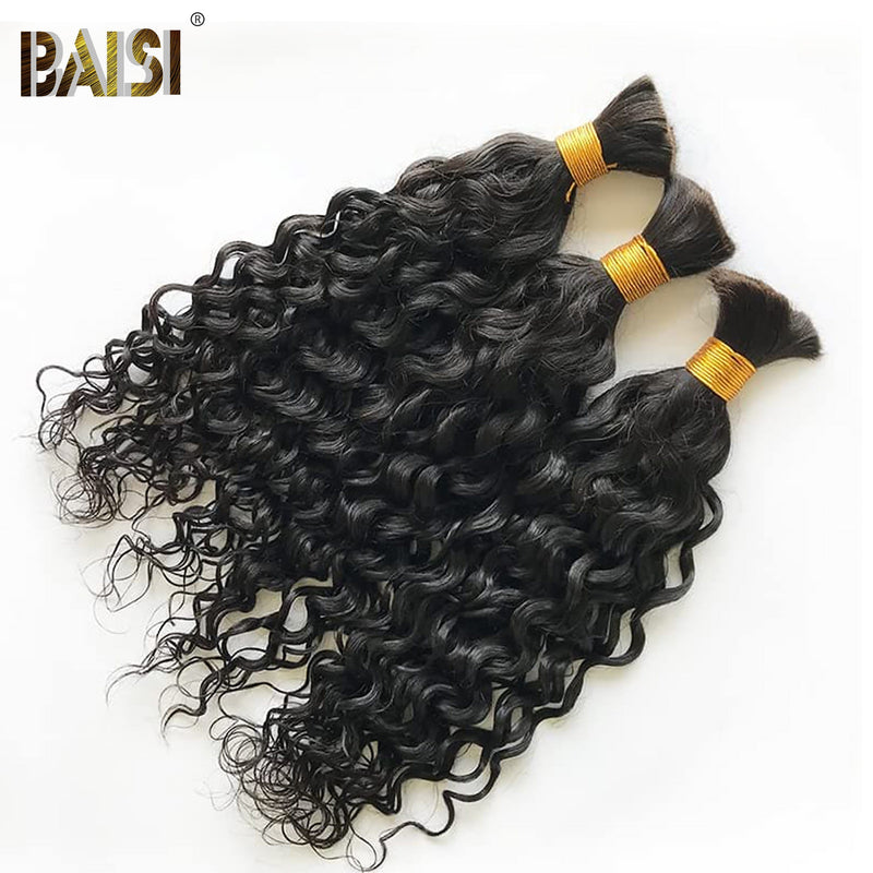 Bulk Hair Extensions 8A Brazilian Virgin Hair BAISI 10A Water Wave Hair Extensions No Weft