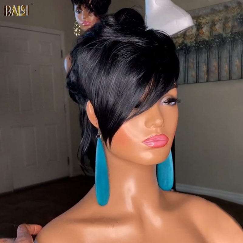 Baisi Side Part Mullet Glueless Wig Baisi Hair 6621