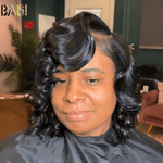 hairbs BOB Wig BAISI Bleached Knot Egg Curl BOB Wig