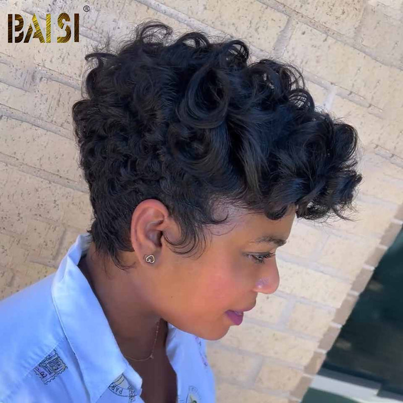 hairbs BOB Wig BAISI Natural Black Quick Wave BoB Wig