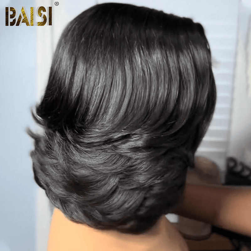 hairbs BOB Wig Baisi Perfect Layered Cute Cut HD Lace Wig