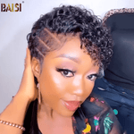 hairbs bob wig BAISI Sexy Curly WIth Style BOB Lace Wig