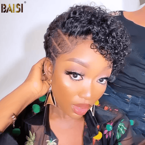 hairbs bob wig BAISI Sexy Curly WIth Style BOB Lace Wig