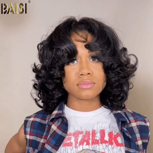 hairbs BOB Wig BAISI Short Bouncy Wavy Lace BoB Wig