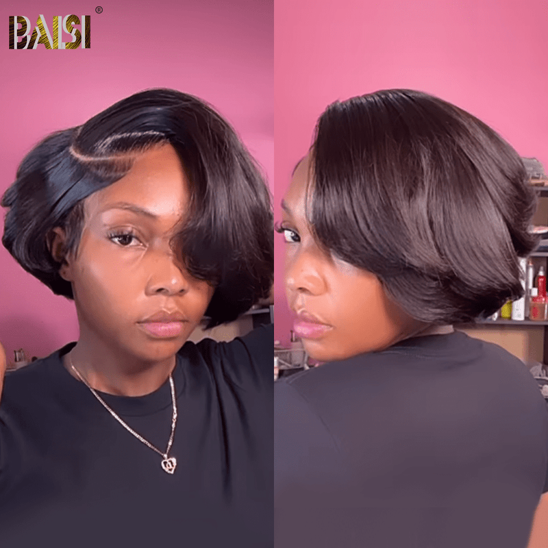 hairbs BOB Wig BAISI Unique Side Part Lace BOB Wig