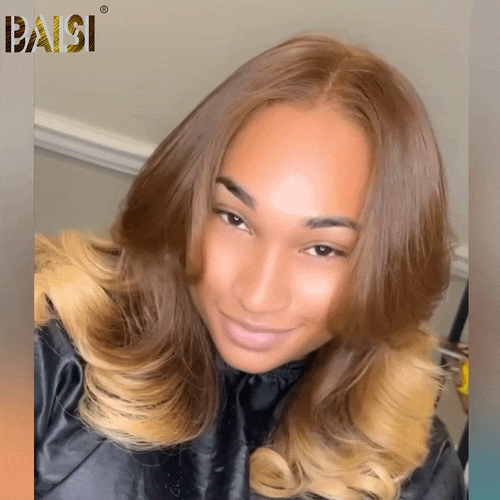 hairbs Customized Wig BAISI #4/27 Honey Brown Wavy Wig