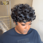 hairbs Pixie Cut Wig BAISI Full Lace  Quick Wave Wig