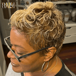 hairbs Pixie Cut Wig BAISI Full Lace Super Short 4/613 Wig