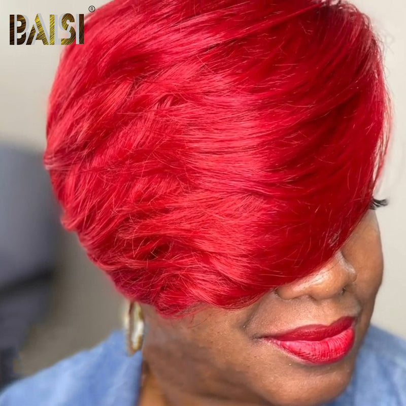 hairbs topper BAISI Red Partial Topper (NOT A WIG)