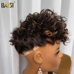 hairbs topper BAISI Wavy Partial Topper With Highlight (Not A Wig)