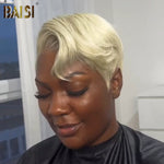 Pixie Cut Wig Pixie Cut Wig BAISI 613# Blonde Short Pixie Cut Wig