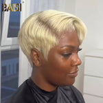 Pixie Cut Wig Pixie Cut Wig BAISI 613# Blonde Short Pixie Cut Wig