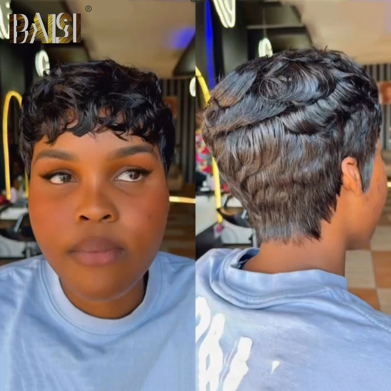 Pixie cut wig Pixie Cut Wig BAISI Short Wave Pixie Cut Wig