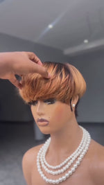 BAISI 1B/30 WIth Full Bang Machine Made Wig