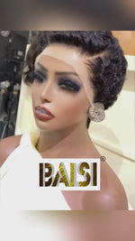 BAISI Sexy Pixie Layered Lace Wig