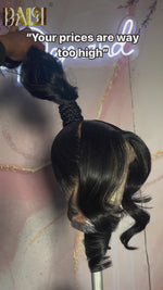 BAISI Full Lace Wig With Ponytail