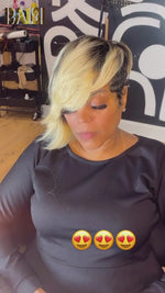 BAISI 1B/613# Straight Partial Topper (Not A Wig)