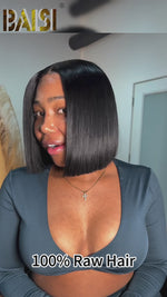 BAISI Double Drawn 2x6 Straight BoB Wig