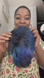 BAISI Blue# LaceTopper (Not A Wig)