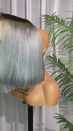 BAISI 1BT/Blue Straight BoB Wig