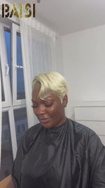 BAISI 613# Blonde Short Pixie Cut Wig